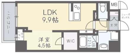 神戸市中央区布引町(神戸市営地下鉄線新神戸)のマンション賃貸物件 間取画像