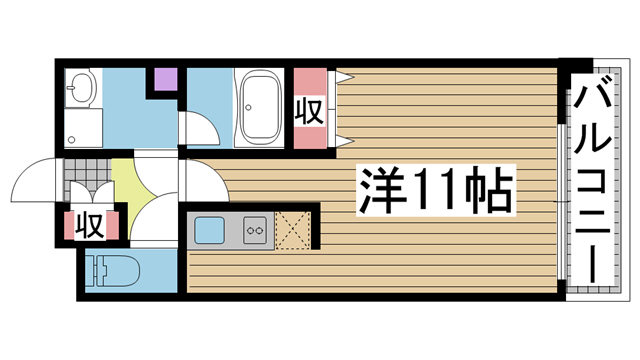 神戸市灘区都通(JR東海道本線(近畿)摩耶)のマンション賃貸物件 間取画像