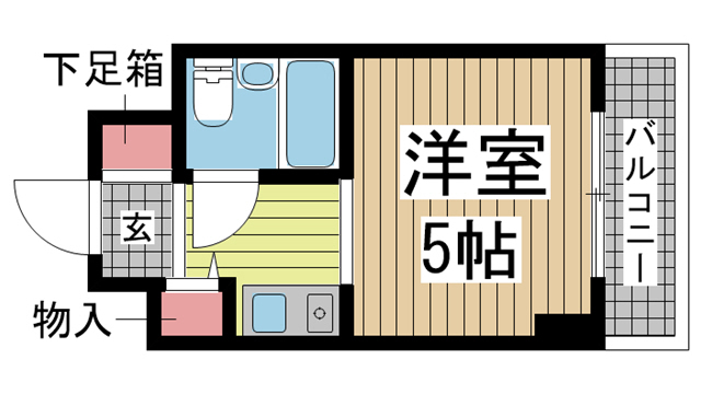 神戸市中央区浜辺通(JR東海道本線(近畿)三ノ宮)のマンション賃貸物件 間取画像