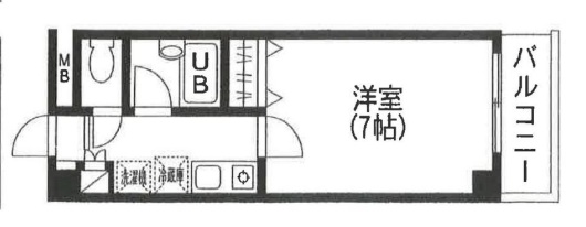 神戸市兵庫区西多聞通(JR東海道本線(近畿)神戸)のマンション賃貸物件 間取画像