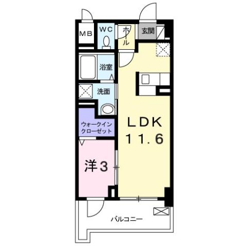 尼崎市稲葉荘(JR東海道本線(近畿)立花)のマンション賃貸物件 間取画像
