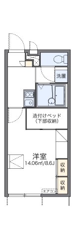 明石市魚住町住吉(山陽電鉄線山陽魚住)のアパート賃貸物件 間取画像