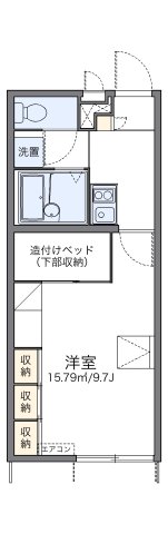 明石市大久保町江井島(山陽電鉄線江井ヶ島)のアパート賃貸物件 間取画像