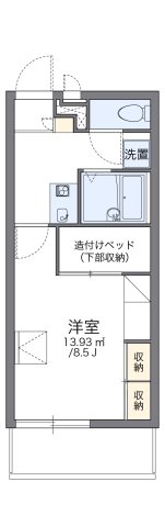 神戸市兵庫区駅南通(JR山陽本線兵庫)のマンション賃貸物件 間取画像