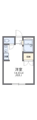 神戸市北区山田町上谷上(神戸地下鉄北神線谷上)のアパート賃貸物件 間取画像