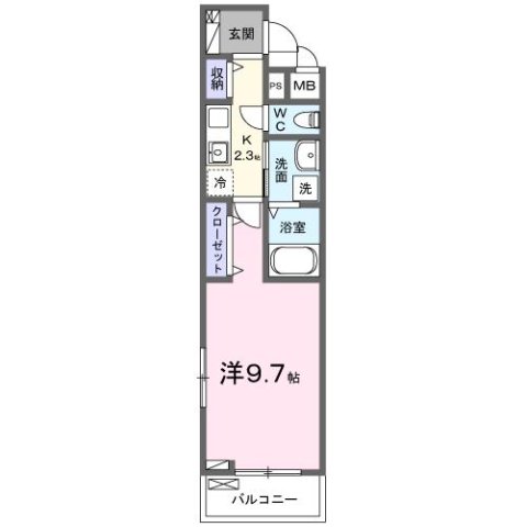明石市大蔵八幡町(山陽電鉄線大蔵谷)のアパート賃貸物件 間取画像