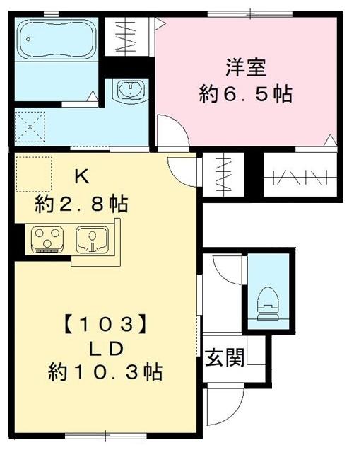尼崎市常松(阪急神戸線武庫之荘)のアパート賃貸物件 間取画像