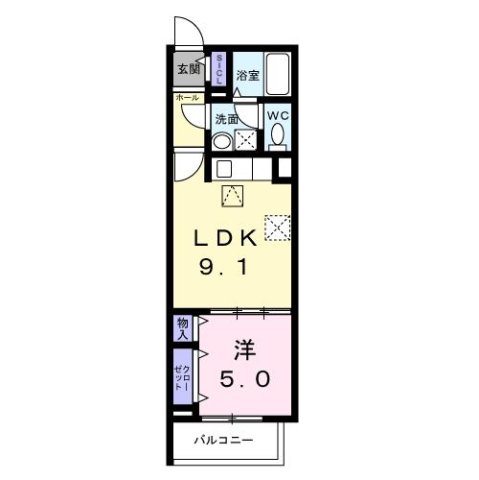 尼崎市栗山町(阪急神戸線塚口)のアパート賃貸物件 間取画像