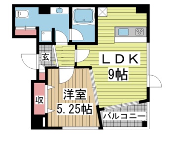 神戸市中央区雲井通(JR東海道本線(近畿)三ノ宮)のマンション賃貸物件 間取画像