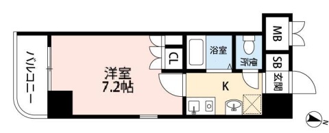 神戸市中央区雲井通(JR東海道本線(近畿)三ノ宮)のマンション賃貸物件 間取画像