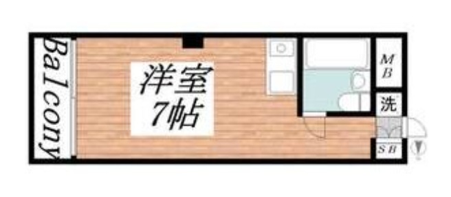 神戸市中央区雲井通(JR東海道本線(近畿)三ノ宮)のマンション賃貸物件 間取画像