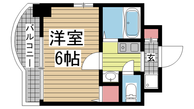 神戸市中央区加納町(JR東海道本線(近畿)三ノ宮)のマンション賃貸物件 間取画像