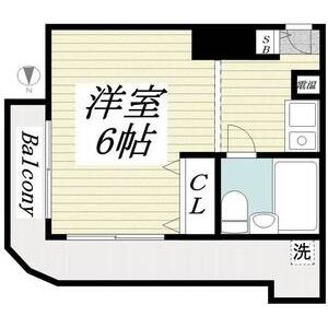神戸市東灘区御影本町(阪神本線御影)のマンション賃貸物件 間取画像