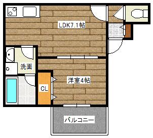 神戸市長田区大塚町(神戸市営地下鉄線長田)のアパート賃貸物件 間取画像