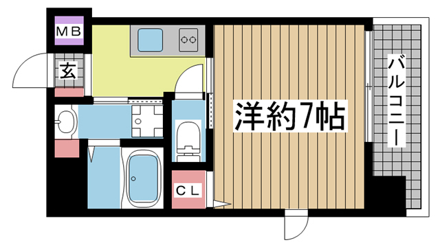 神戸市灘区原田通(JR東海道本線(近畿)灘)のマンション賃貸物件 間取画像