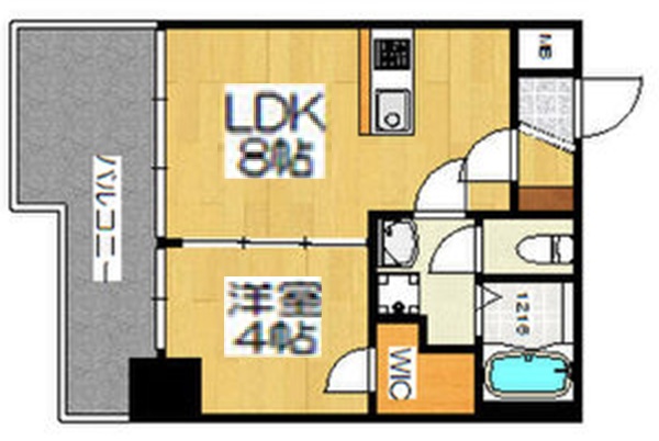 神戸市東灘区深江本町(阪神本線深江)のマンション賃貸物件 間取画像