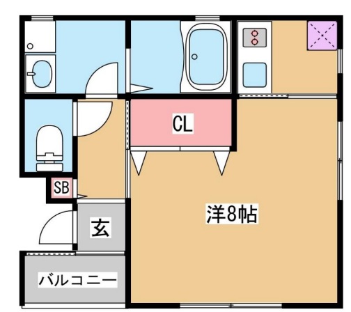 神戸市兵庫区上沢通(神戸市営地下鉄線上沢)のアパート賃貸物件 間取画像