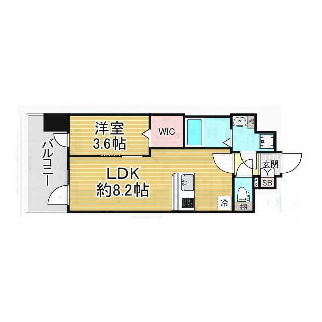 神戸市兵庫区東山町(神戸電鉄有馬線湊川)のマンション賃貸物件 間取画像