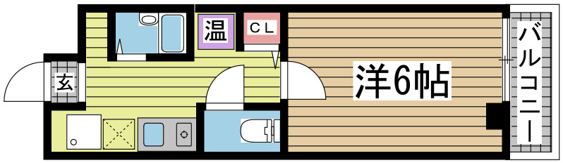 神戸市中央区大日通(JR東海道本線(近畿)灘)のマンション賃貸物件 間取画像