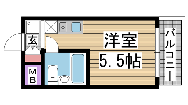 神戸市中央区雲井通(JR東海道本線(近畿)三ノ宮)のマンション賃貸物件 間取画像