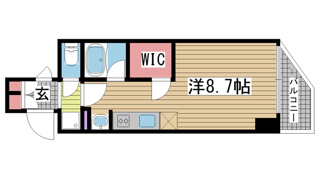 神戸市中央区海岸通(神戸市営地下鉄海岸線みなと元町)のマンション賃貸物件 間取画像