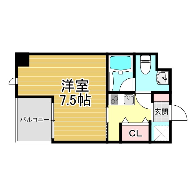 神戸市兵庫区本町(JR山陽本線兵庫)のマンション賃貸物件 間取画像