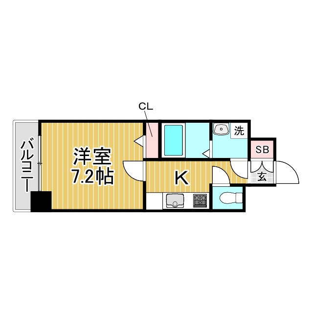 神戸市東灘区深江本町(阪神本線深江)のマンション賃貸物件 間取画像
