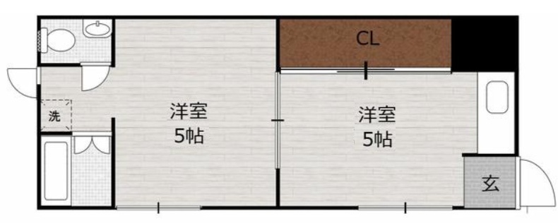 神戸市灘区中原通(阪急神戸線王子公園)のアパート賃貸物件 間取画像