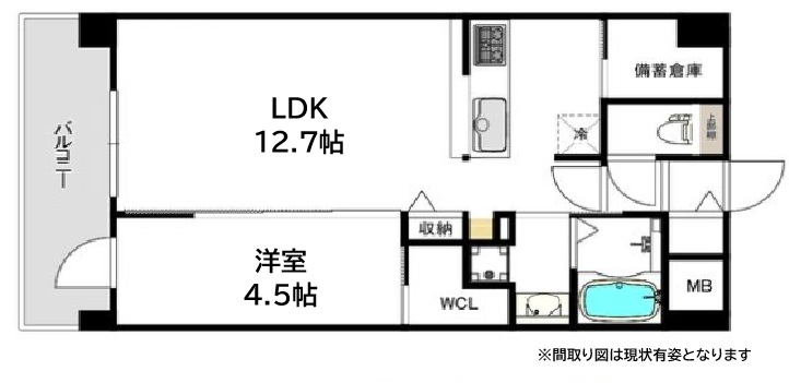 神戸市東灘区森南町(JR東海道本線(近畿)甲南山手)のマンション賃貸物件 間取画像