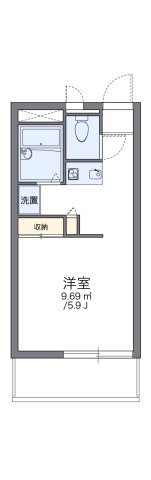 神戸市兵庫区熊野町(神戸電鉄有馬線湊川)のマンション賃貸物件 間取画像
