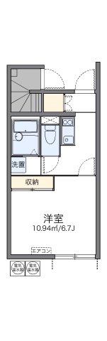 明石市魚住町金ケ崎(JR山陽本線魚住)のアパート賃貸物件 間取画像