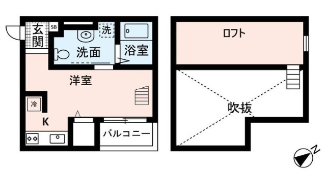 神戸市長田区長田天神町(神戸電鉄有馬線長田)のアパート賃貸物件 間取画像