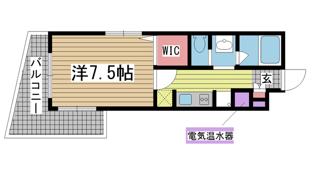 神戸市中央区元町通(JR東海道本線(近畿)元町)のマンション賃貸物件 間取画像