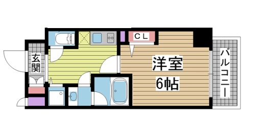 神戸市中央区日暮通(阪急神戸線春日野道)のマンション賃貸物件 間取画像