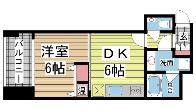 神戸市中央区栄町通(神戸市営地下鉄海岸線みなと元町)のマンション賃貸物件 間取画像
