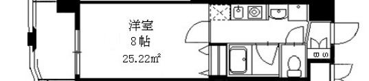 神戸市灘区六甲町(JR東海道本線(近畿)六甲道)のマンション賃貸物件 間取画像