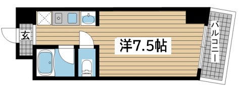 神戸市中央区海岸通(JR東海道本線(近畿)神戸)のマンション賃貸物件 間取画像