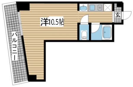 神戸市中央区海岸通(JR東海道本線(近畿)元町)のマンション賃貸物件 間取画像