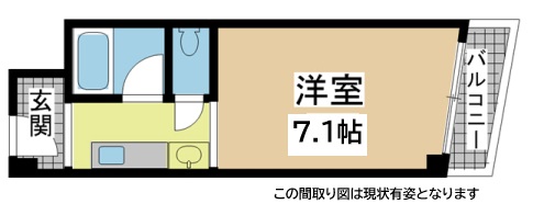 神戸市中央区海岸通(JR東海道本線(近畿)元町)のマンション賃貸物件 間取画像