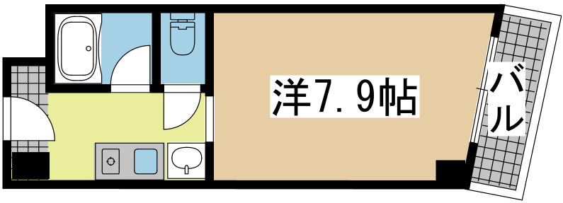 神戸市中央区海岸通(JR東海道本線(近畿)神戸)のマンション賃貸物件 間取画像