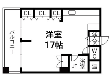 神戸市中央区生田町(神戸市営地下鉄線新神戸)のマンション賃貸物件 間取画像