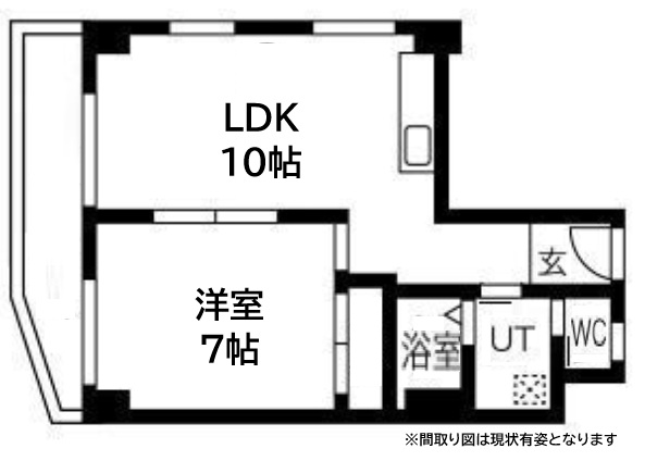 神戸市中央区北野町(神戸市営地下鉄線新神戸)のマンション賃貸物件 間取画像