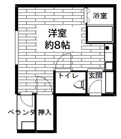 神戸市中央区琴ノ緒町(JR東海道本線(近畿)三ノ宮)のマンション賃貸物件 間取画像