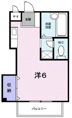 神戸市東灘区北青木(阪神本線青木)のアパート賃貸物件 間取画像