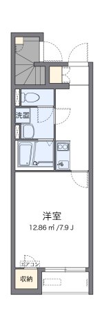 神戸市東灘区本山北町(阪急神戸線岡本)のアパート賃貸物件 間取画像