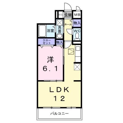 明石市藤江(山陽電鉄線藤江)のアパート賃貸物件 間取画像