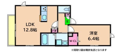 神戸市灘区城内通(阪急神戸線王子公園)のアパート賃貸物件 間取画像