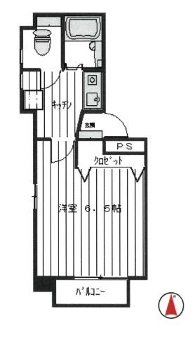 神戸市中央区花隈町(神戸高速線花隈)のマンション賃貸物件 間取画像