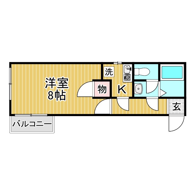 神戸市北区鈴蘭台南町(神戸電鉄粟生線鈴蘭台西口)のアパート賃貸物件 間取画像