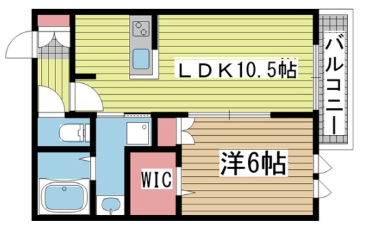 神戸市東灘区北青木(阪神本線青木)のマンション賃貸物件 間取画像